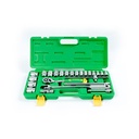 TEKIRO 1/2" DR. SET 6 PT 3/8"-1 1/4" SAE TB PLASTIK SM 24 PCS