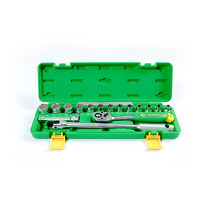 TEKIRO 1/2" DR. SET  12 PT 8 - 24 MM (TB PLASTIK) (SM) 17 PCS