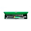TEKIRO 1/2" DR. SOCKET SET 12 PT 8 - 24 MM (SM) 17 PCS