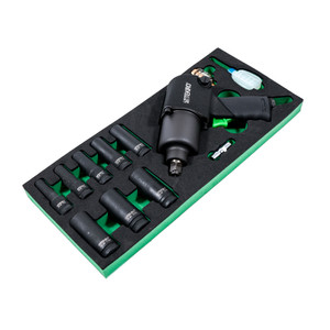 TEKIRO EVA AIR IMPACT 1/2" DR. TWIN HAMMER SET 12 PCS