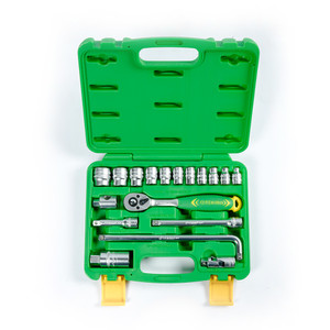 TEKIRO 3/8" DR. SET 12 PT 6 - 22 MM (TB PLASTIK) (SM) 18 PCS
