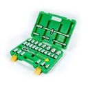 TEKIRO 1/2" DR. SOCKET SET 6 PT (TB PLASTIK) (SM) 32 PCS