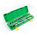 TEKIRO 1/2" DR. SET  12 PT 8 - 24 MM (TB PLASTIK) (SM) 17 PCS