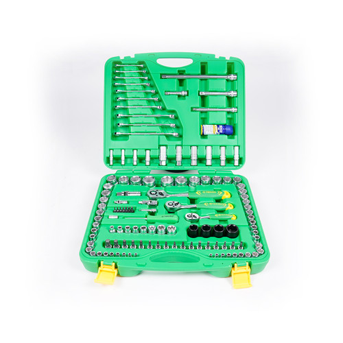 TEKIRO 1/4" - 3/8" - 1/2" DR. SOCKET SET 6 PT (SM) 120 PCS