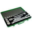 TEKIRO 1/2 INCH SOCKET SET 12 PT 8 - 32 MM 24 PCS / KUNCI SOCK SET