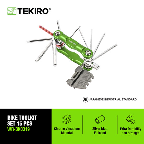 TEKIRO KUNCI SEPEDA SET 15 PCS /KUNCI L SEPEDA /TOOLS - ALAT PERKAKAS