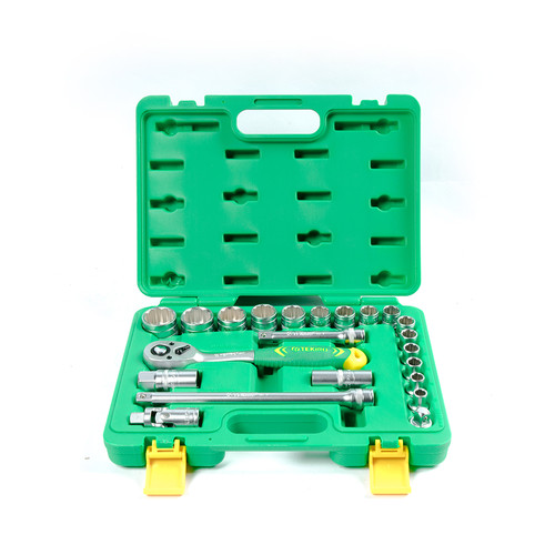 TEKIRO 1/2 INCH SOCKET SET 12 PT PLASTIK 22 PCS / KUNCI SOCK SET