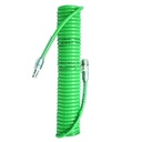 TEKIRO RECOIL HOSE 15 METER HIJAU WITH SPRING /SELANG SEPIRAL