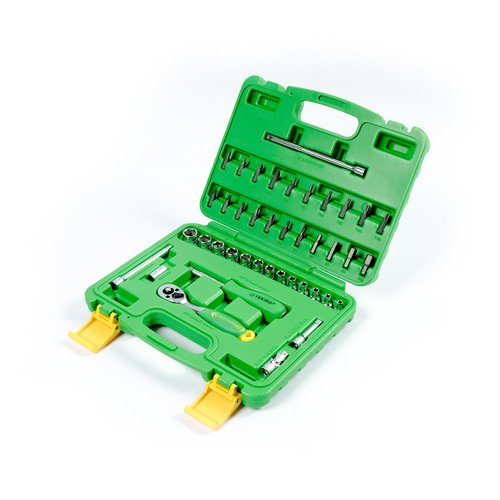 TEKIRO 1/4 INCH SOCKET SET PLASTIK 41 PCS /KUNCI SOCK SET