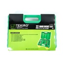 TEKIRO 1/2 INCH SOCKET SET 12 PT PLASTIK 22 PCS / KUNCI SOCK SET