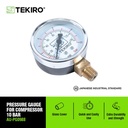 Tekiro Ukur Tekanan (Pressure Gauge) 10 Bar