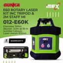 Rotary Laser (300m) iMEX E60K Laser Rotari 360 Alat Ukur Mengukur Laser Konstruksi Level Dimensi Bangunan Industrial Proyek Pasang Memasang - Distributed by GUNKA