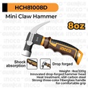 Mini Claw Hammer (8oz/220g) HCH81008D Palu Martil Kambing Cebol Besi Memasang Dan Membuka Paku