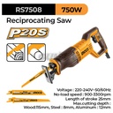 Reciprocating Saw (750W) INGCO RS7508 Mesin Gergaji Listrik Potong Pipa Sabre Saber Tulang Kayu Besi Hollow Plat