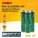 Glazing MP Green (White 300 ml Neutral) Silicone Sealant Silikon Silen GLAZING IKA Hijau Lem Kaca & Aluminium Non-Asam Paintable Kualitas WACKER GP-N Kemasan Tabung - Netral Putih