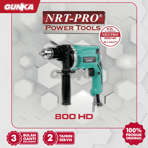 Impact Drill (13 mm 450 W) NRT-Pro 800HD Mesin Bor Tembok Impak Beton Listrik Bolak Balik