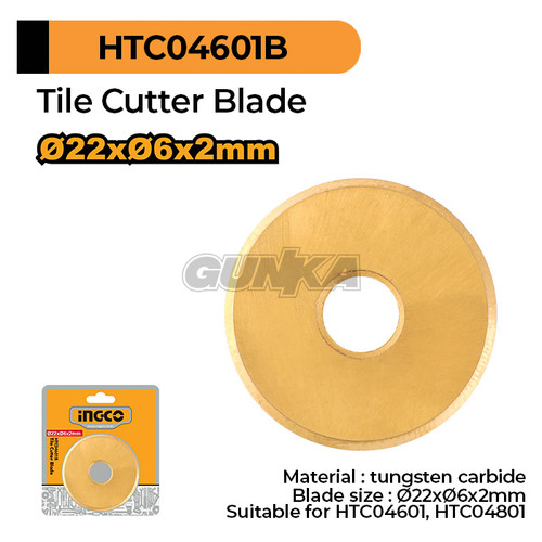 Tile Cutter Blade (O22xO6x2mm) HTC04601B Mata Pisau Potong Keramik Marmer Granit