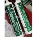 Glazing MP Green (Clear 300 ml Neutral) Silicone Sealant Silikon Silen GLAZING IKA Hijau Lem Kaca & Aluminium Non-Asam Paintable Kualitas WACKER GP-N Kemasan Tabung - Netral Bening