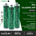 Glazing MP Green (White 300 ml Neutral) Silicone Sealant Silikon Silen GLAZING IKA Hijau Lem Kaca & Aluminium Non-Asam Paintable Kualitas WACKER GP-N Kemasan Tabung - Netral Putih