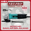 Angle Grinder (4") NRT-Pro 4030BHD Mesin Gerinda Grinda Gurinda Grenda Grinder Listrik Saklar Switch Belakang Inch