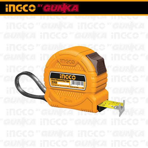 Measuring Tape (8 m) INGCO HSMT39825 Meteran Besi 25mm Steel Double Side Marking Metric Inch
