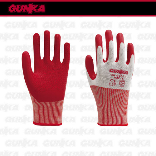 Latex Safety Gloves (Size L) GUNKA GK-T3001 Sarung Tangan Kombinasi Karet Tebal Kerja Proyek Industri Anti Slip ex INGCO HGVL08-L