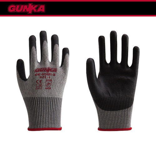 Cut Resistant Gloves (Size L EN-ISO Grade D) GUNKA GK-H3101-D Sarung Tangan Anti Pisau Potong Bacok Sayat Tusuk Belah Durian ex INGCO HGCG01-L