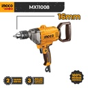 Mixer (16mm 1100W) MX11008 Mesin Pengaduk Aduk Genggang Mix Campur Cat Semen Listrik