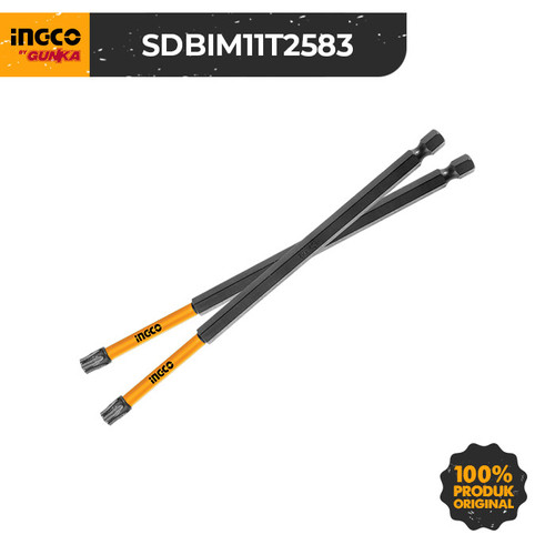 10-Pcs Impact Screwdriver Bits (T25 x 20Cm) SDBIM11T2583 Mata Obeng Torx Magnet Impact Pembuka Buka Pengencang Kencang Baut Torx