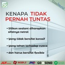 Glazing MP Green (Black 300 ml Neutral) Silicone Sealant Silikon Silen GLAZING IKA Hijau Lem Kaca & Aluminium Non-Asam Paintable Kualitas WACKER GP-N Kemasan Tabung - Netral Hitam