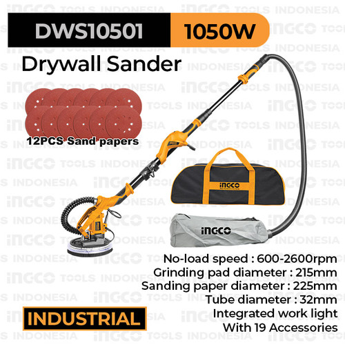 Drywall Sander (1050W) INGCO DWS10501 Mesin Amplas Poles Dinding Acian