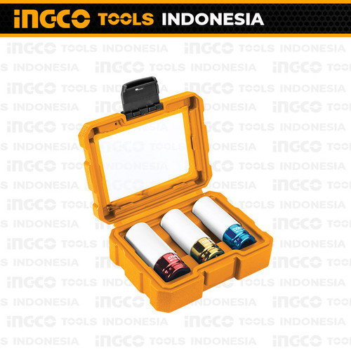 3Pcs Non-Marring Lug Nut (1/2") INGCO HNMLNS031 Kunci Velg Anti Lecet