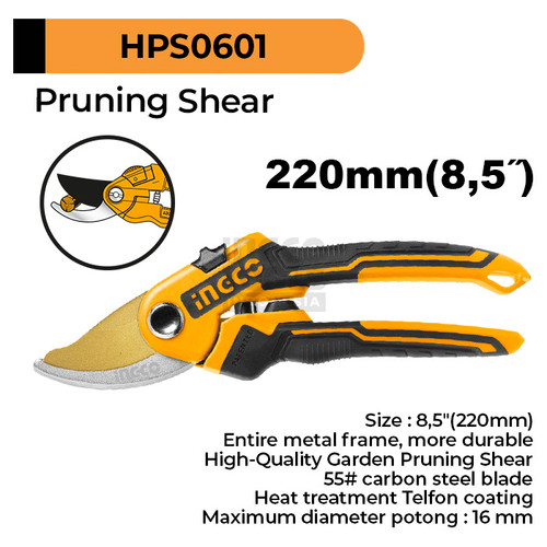 Pruning Shear (8") INGCO HPS0201 Gunting Dahan Batang Daun Bonsai Inch