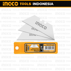 10Pcs Utility Knife Blade (SK5) INGCO HUKB61001 Isi Cutter Trapesium