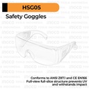 Safety Goggles INGCO HSG05 - Google Kacamata Kaca Mata Proyek Tukang