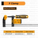 Klem F Clamp 140×1200mm INGCO HFC021401 Catok Jepit Jepitan Kayu Kaca