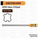 SDS-Max Chisel Flat (25 mm) INGCO - Mata Bor Bobok Pahat Tembok Beton