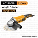 Angle Grinder (9"/230mm) INGCO AG220018 - Mesin Gerinda Tangan 9 Inch