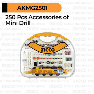 250-Pcs Mini Drill Accessory INGCO AKMG2501 Mata Tuner Bor Die Grinder