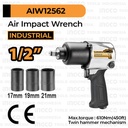 Air Impact Wrench (1/2") INGCO AIW12562 Sok Socket Buka Baut Pneumatic