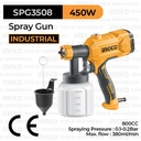 Spray Paint Gun (800cc) INGCO SPG3508 - Cat Semprot Bodi Body Listrik