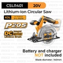P20S Cordless Circular Saw (6") INGCO CSLI1401 - Gergaji Kayu Serkel