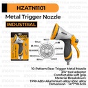 Round Nozzle Metal INGCO HZATN1101 Kepala Semprotan Air Selang Taman