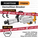 Demolition Jack Hammer (16 Kg, 45J) INGCO PDB17008 - Mesin Bobok Beton