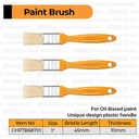 3-Pcs Paint Brush (1") INGCO CHPTB68701 Kuas Cat Minyak Kayu Besi Inch