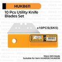 10-Pcs Utility Knife Blades (SK5) INGCO HUKB611 Refill Isi Mata Pisau