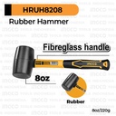 Rubber Mallet (8 oz) INGCO HRUH8208 - Hammer Palu Karet Malet Keramik