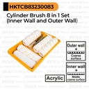 8-in-1 Painting Set INGCO HKTCB83230 Gagang Rol Roll Kuas Bulu Bak Cat