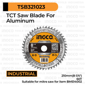 Aluminium TCT Saw Blade (8 1/4") INGCO Mata Potong Miter Mitresaw Inch