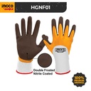 Nitrile Frosted Coated Gloves XL INGCO HGNF01 Sarung Tangan Touch Screen Pelindung Keselamatan Kerja Safety